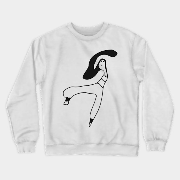 Dancerina Crewneck Sweatshirt by What_a_Fly!